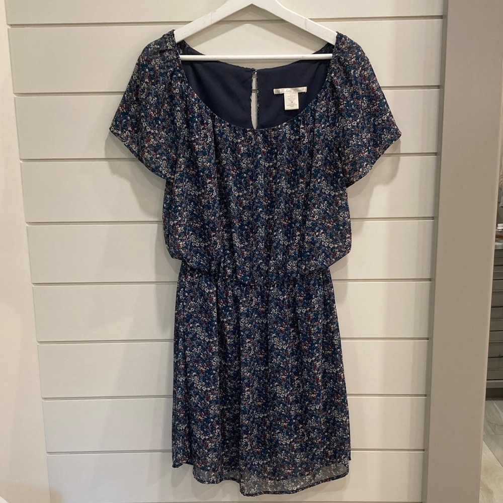 Charlotte Russe Navy and Floral Dress